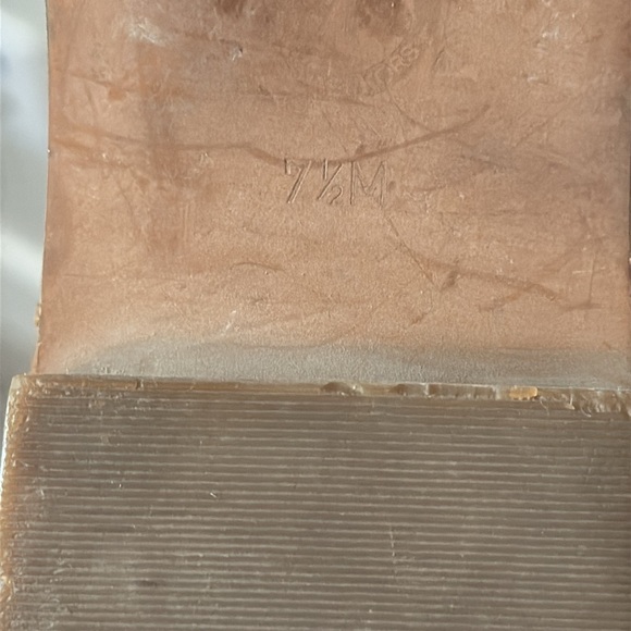 Michael Kors Sunny Caramel Suede Ankle Bootie Size 7.5 - Picture 8 of 9